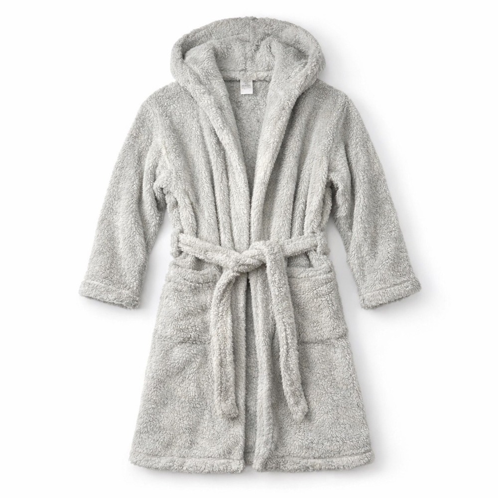 Cozy‎ Sherpa Hooded Robe / Pottery Barn Teen XS/S